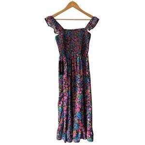 Luxedo Floral Sleeveless Midi Dress Medium NWT